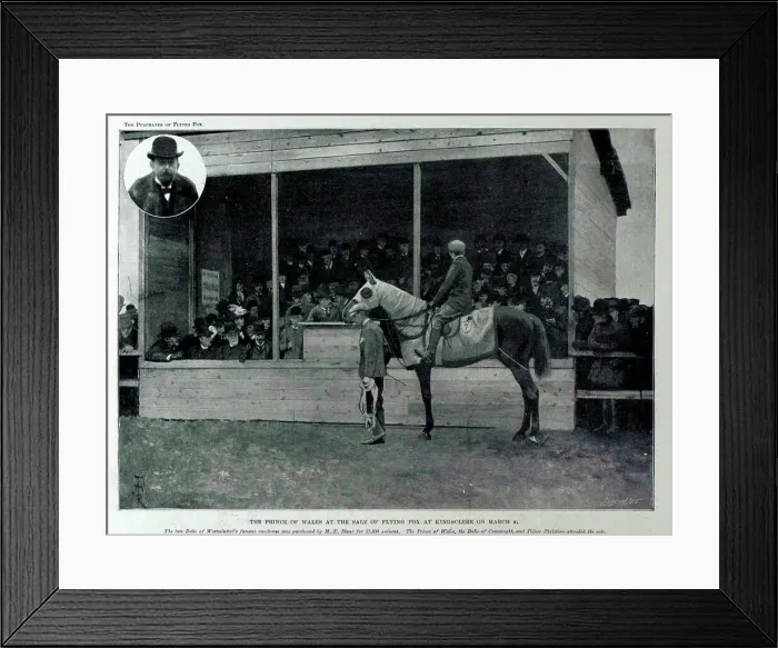 Framed Print : The Prince of Wales at the Sale of Flying Fox at Kingsclere Framed Print : The Prince of Wales at the Sale of Flying Fox at Kingsclere