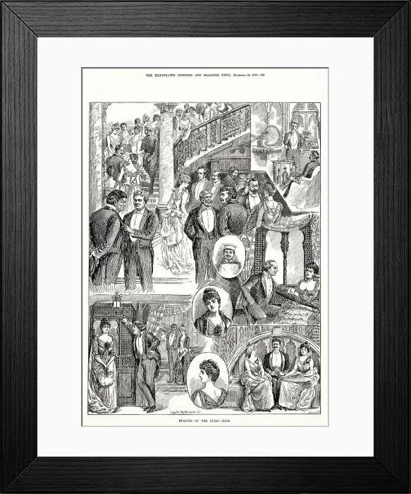 Framed Print : The Opening of the Lyric Club Framed Print : The Opening of the Lyric Club
