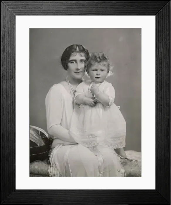 Framed Print : Duchess of York and Princess Elizabeth Framed Print : Duchess of York and Princess Elizabeth