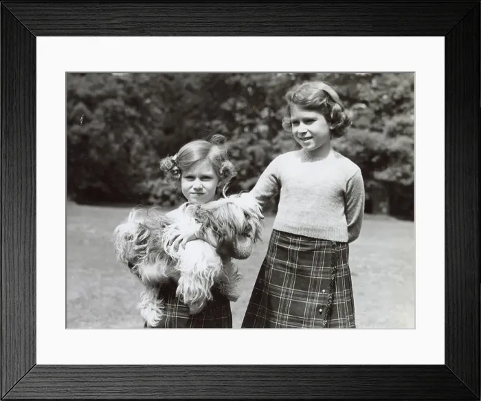 Framed Print : Princess Elizabeth and Princess Margaret