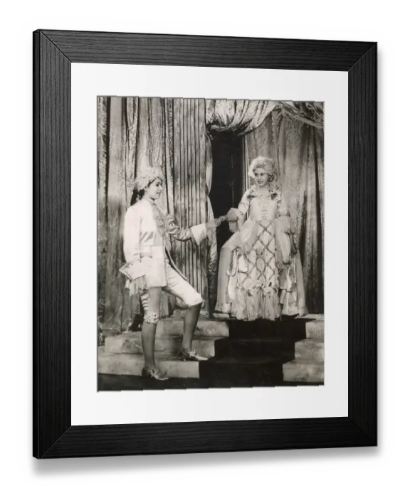 Framed Print : Princesses Elizabeth and Margaret in Pantomime 1942 Framed Print : Princesses Elizabeth and Margaret in Pantomime 1942