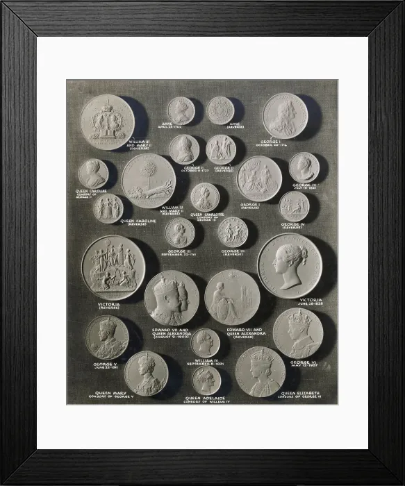 Framed Print : Commemorative coins Framed Print : Commemorative coins