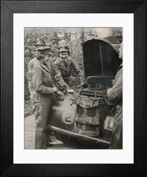 Framed Print : Princess Elizabeth in the Auxiliary Territorial Service Framed Print : Princess Elizabeth in the Auxiliary Territorial Service