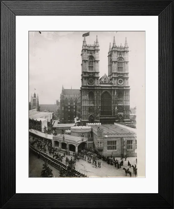 Framed Print : Coronation of George V and Mary Framed Print : Coronation of George V and Mary