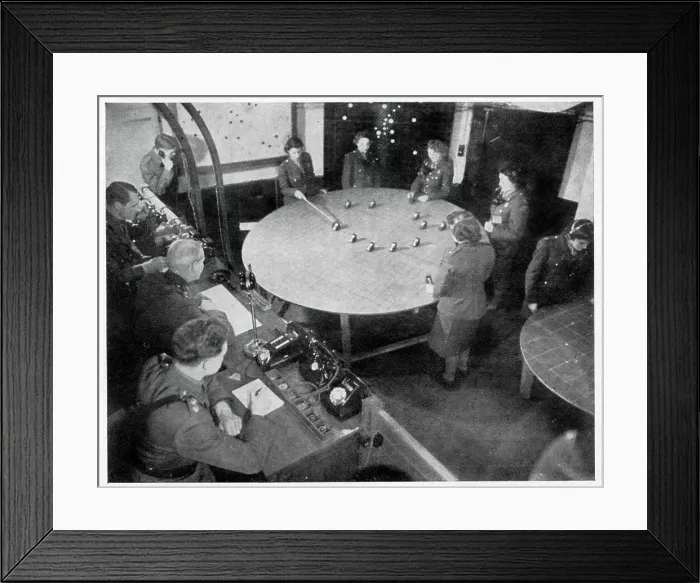 Framed Print : WW2 - Operations Room of the 1st Anti-Aircraft Division Framed Print : WW2 - Operations Room of the 1st Anti-Aircraft Division