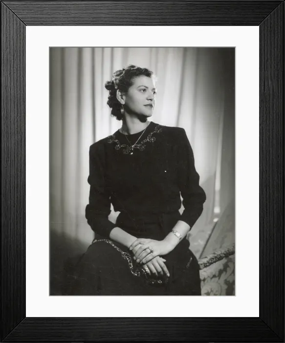 Framed Print : Mrs Cooper, wife of Liberian ambassador Framed Print : Mrs Cooper, wife of Liberian ambassador