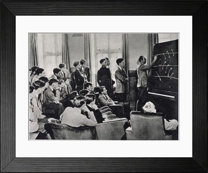Framed Print : Rugby tactics being demonstrated to the school XV by Mr. Wort, the Housemaster of Talbot House. Date: 1959 Framed Print : Rugby tactics being demonstrated to the school XV by Mr. Wort, the Housemaster of Talbot House. Date: 1959