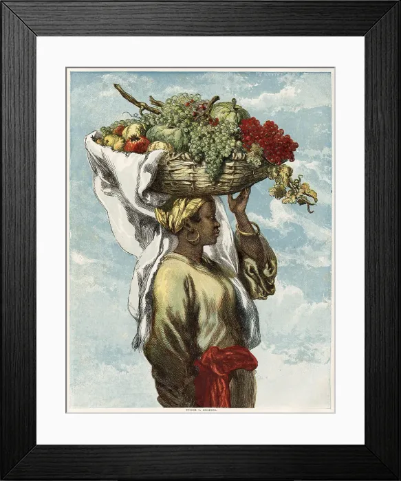 Framed Print : A Fruit Market in Rio de Janeiro by Sir John Gilbert Framed Print : A Fruit Market in Rio de Janeiro by Sir John Gilbert