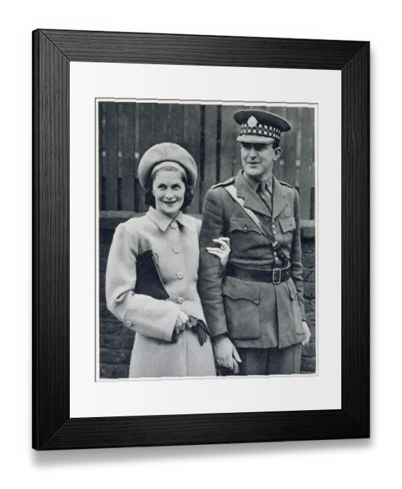 Framed Print : Married - Susan Bligh and Major William Stirling Framed Print : Married - Susan Bligh and Major William Stirling