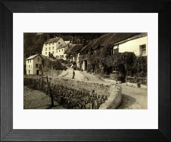 Framed Print : Picturesque view in Lynmouth, Devon Framed Print : Picturesque view in Lynmouth, Devon