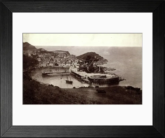 Framed Print : View of Ilfracombe from Hillsborough, Devon Framed Print : View of Ilfracombe from Hillsborough, Devon