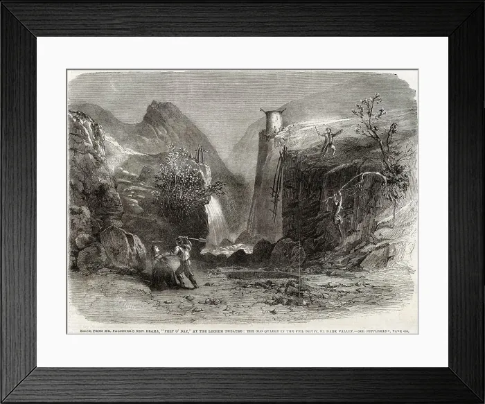 Framed Print : Mr. Falconer?s New Drama, Peep O? Day at The Lyceum Framed Print : Mr. Falconer?s New Drama, Peep O? Day at The Lyceum