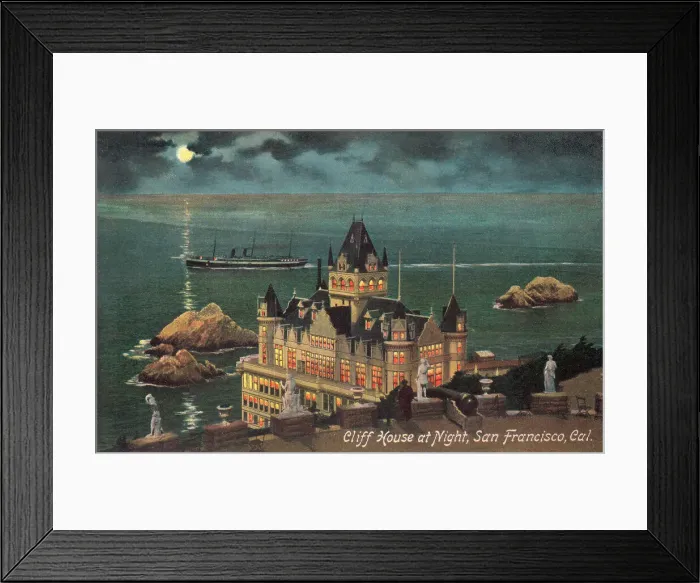 Framed Print : Cliff House and Seal Rocks, San Francisco, California, USA