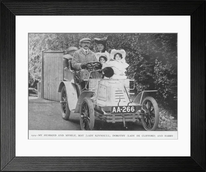Framed Print : Kate Evelyn Ma Meyrick (1875 -1933) pictured with her husband, Ferdinand, and three of her children, May, Dorothy and Harry. Meyrick was an Irish business woman and Queen of the London nightclub scene Framed Print : Kate Evelyn Ma Meyrick (1875 -1933) pictured with her husband, Ferdinand, and three of her children, May, Dorothy and Harry. Meyrick was an Irish business woman and Queen of the London nightclub scene