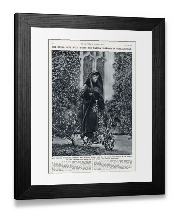 Framed Print : The widowed Queen Mary Framed Print : The widowed Queen Mary