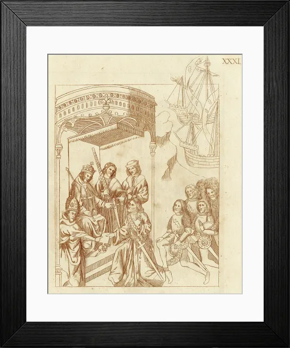 Framed Print : Beauchamp made Captain of Calais Framed Print : Beauchamp made Captain of Calais