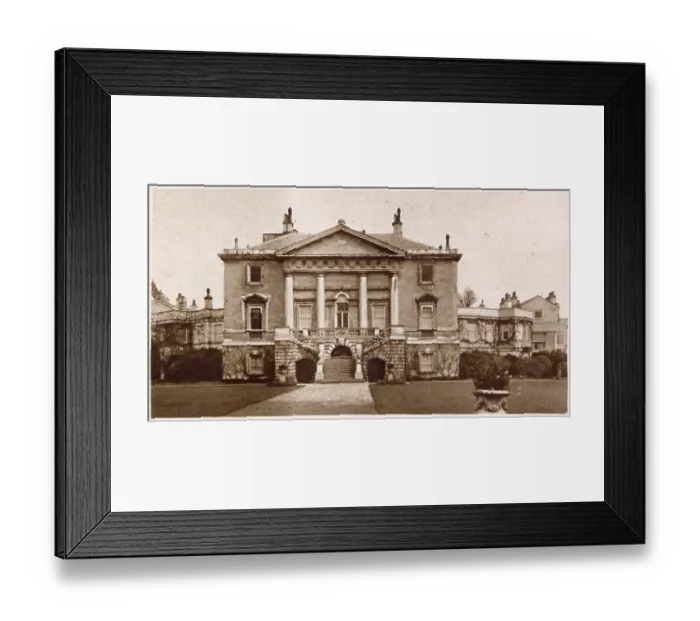 Framed Print : A historic house for the Duke and Duchess of York (later King George VI and Queen Elizabeth) after their wedding: White Lodge, Richmond Park, once the home of Princess Adelaide, the Duchess of Teck, mother of Queen Mary