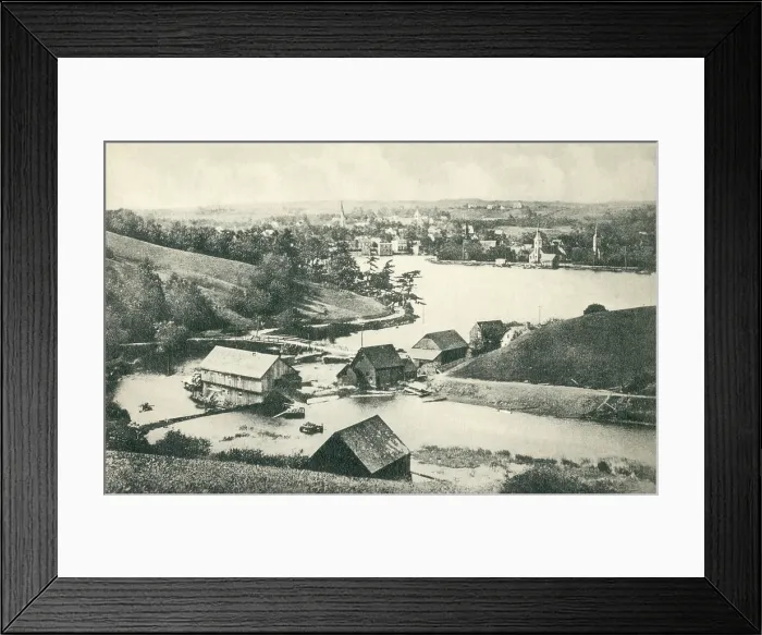 Framed Print : Mahone Bay, Lunenburg County, Nova Scotia, Canada. Date: circa 1910s Framed Print : Mahone Bay, Lunenburg County, Nova Scotia, Canada. Date: circa 1910s