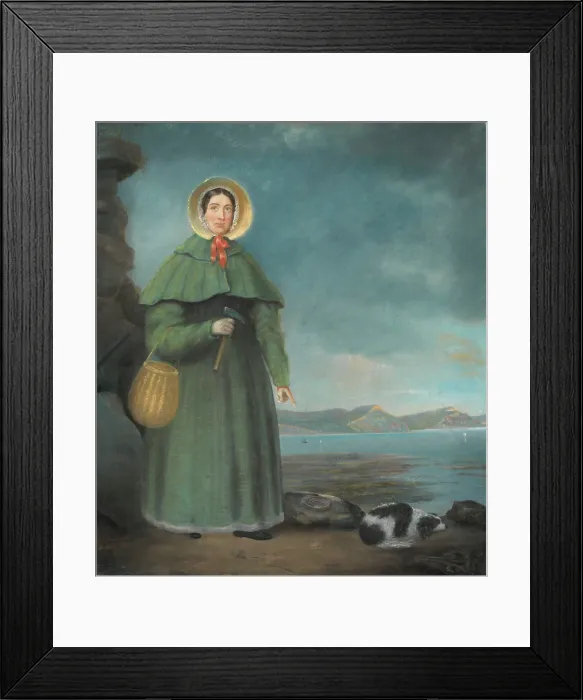 Framed Print : Portrait of Mary Anning (1799-1847) Framed Print : Portrait of Mary Anning (1799-1847)