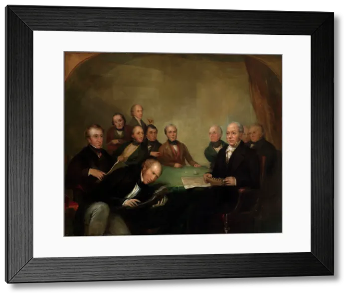 Framed Print : Meeting of the British Association Meeting at Newcastle Framed Print : Meeting of the British Association Meeting at Newcastle