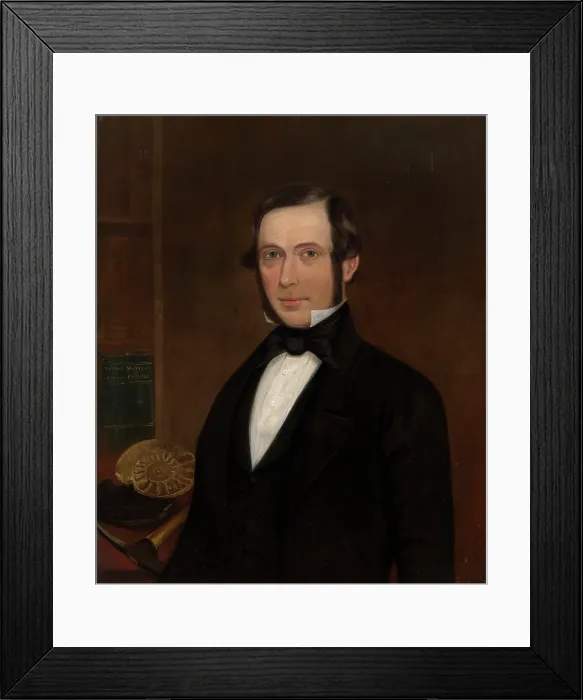 Framed Print : Portrait of Gideon Algernon Mantell (1790-1852) Framed Print : Portrait of Gideon Algernon Mantell (1790-1852)