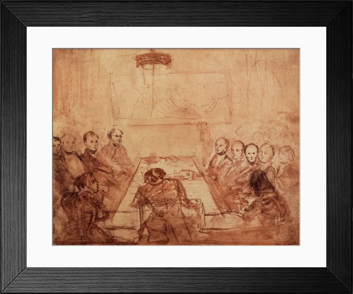 Framed Print : Sketch of a Ordinary Meeting of the Geological Society Framed Print : Sketch of a Ordinary Meeting of the Geological Society