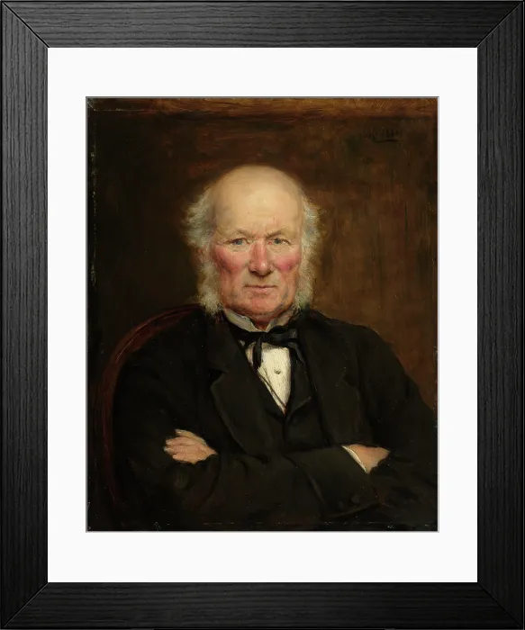 Framed Print : Portrait of William Pengelly (1812-1894) Framed Print : Portrait of William Pengelly (1812-1894)