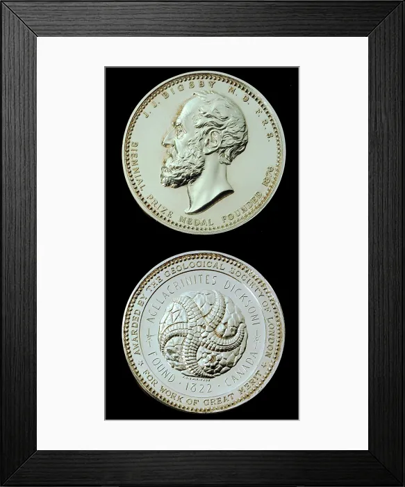 Framed Print : Bigsby Medal of the Geological Society Framed Print : Bigsby Medal of the Geological Society