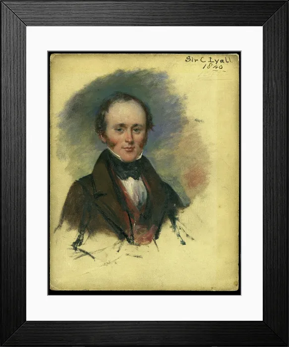 Framed Print : Portrait of Charles Lyell (1797-1875) Framed Print : Portrait of Charles Lyell (1797-1875)
