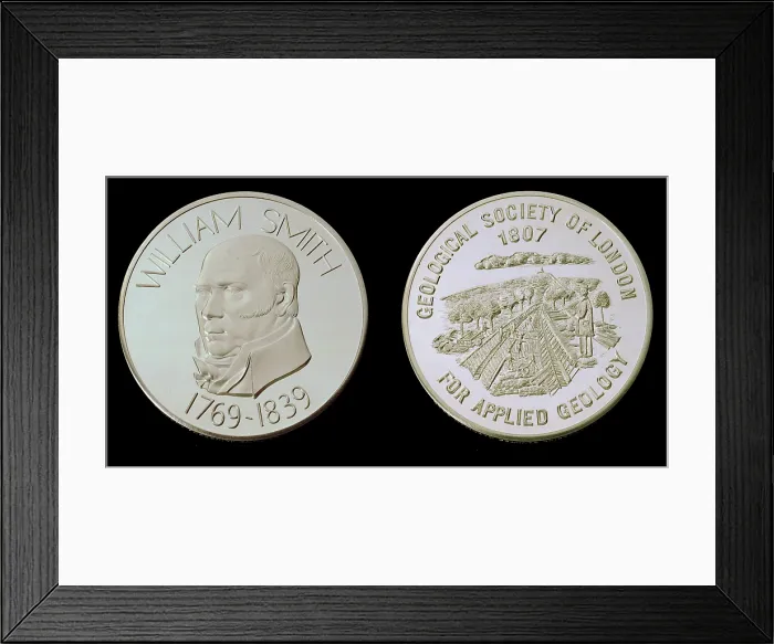 Framed Print : William Smith Medal of the Geological Society Framed Print : William Smith Medal of the Geological Society