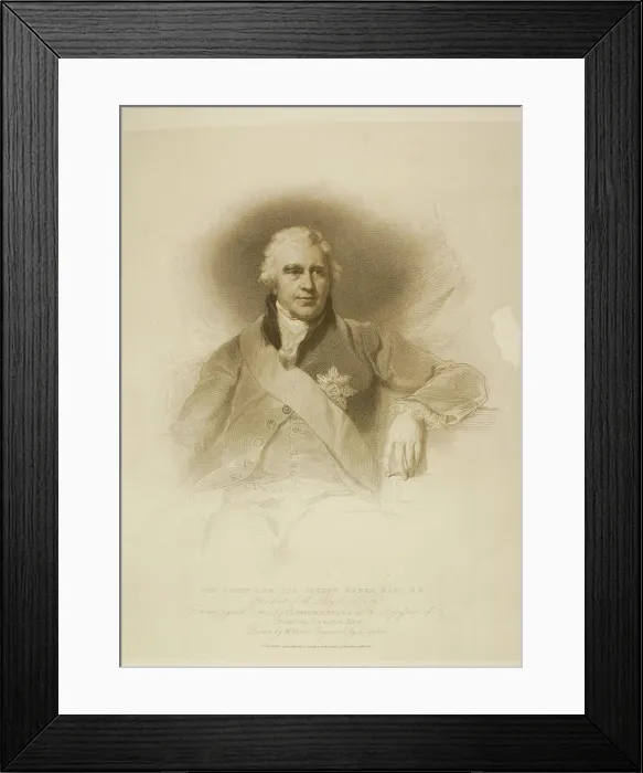 Framed Print : Portrait of Sir Joseph Banks (1743-1820) Framed Print : Portrait of Sir Joseph Banks (1743-1820)