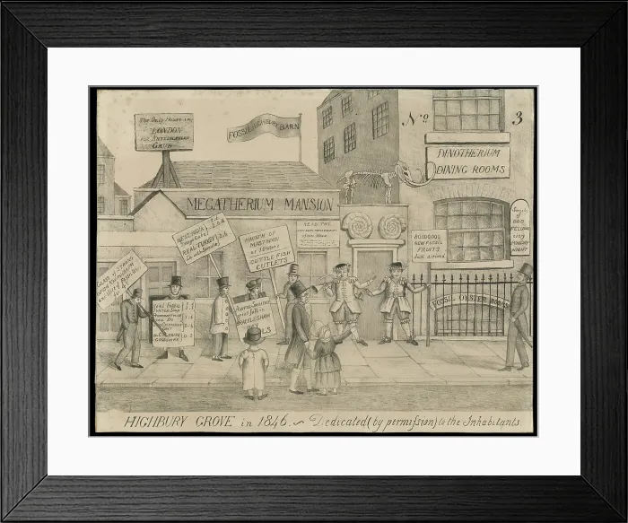 Framed Print : Highbury Grove in 1846 Framed Print : Highbury Grove in 1846