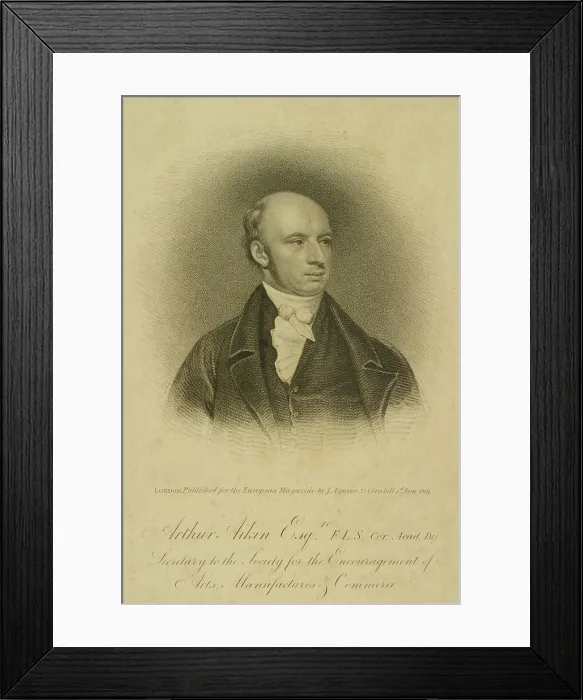 Framed Print : Portrait of Arthur Aikin (1773??1854) Framed Print : Portrait of Arthur Aikin (1773??1854)