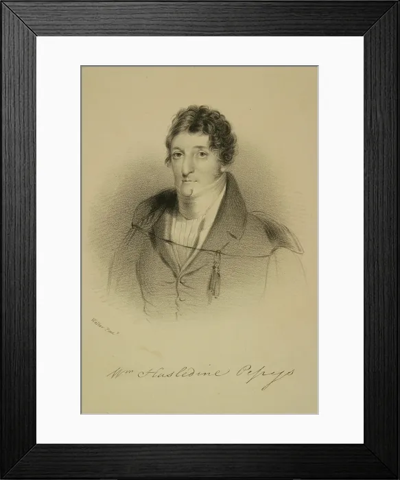 Framed Print : Portrait of William Hasledine Pepys (1775-1856) Framed Print : Portrait of William Hasledine Pepys (1775-1856)