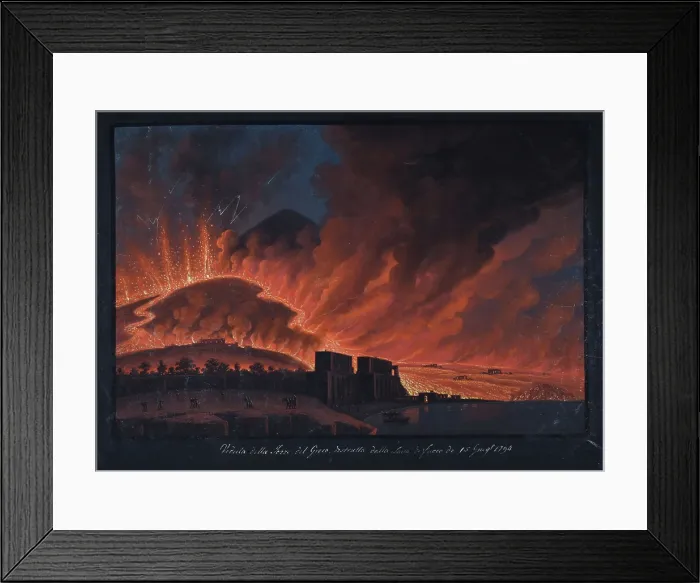 Framed Print : Destruction of Torre del Greco, 15th June 1794 Framed Print : Destruction of Torre del Greco, 15th June 1794