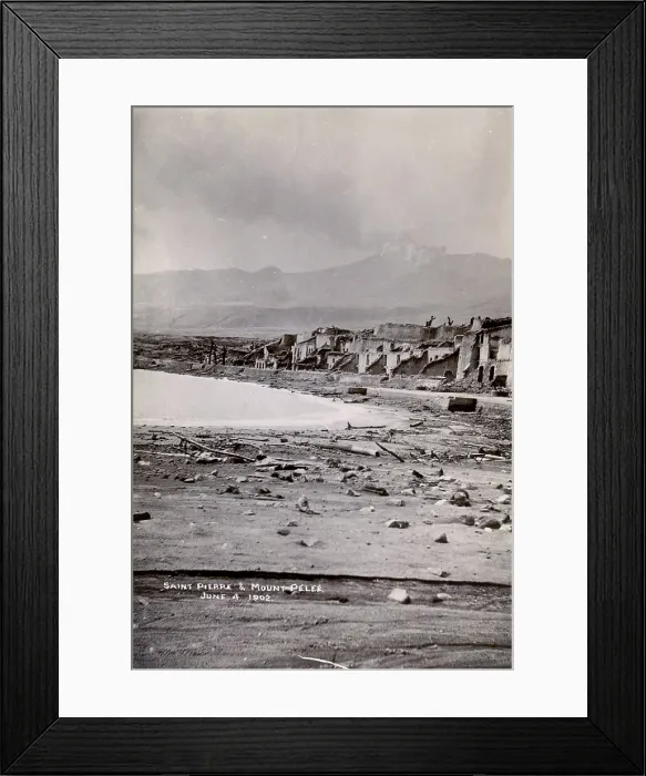 Framed Print : St Pierre and Mt Pelee Framed Print : St Pierre and Mt Pelee