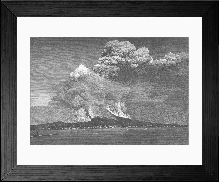 Framed Print : Vesuvius in Eruption, 1872 Framed Print : Vesuvius in Eruption, 1872