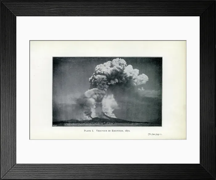 Framed Print : Vesuvius in Eruption, 1872 Framed Print : Vesuvius in Eruption, 1872