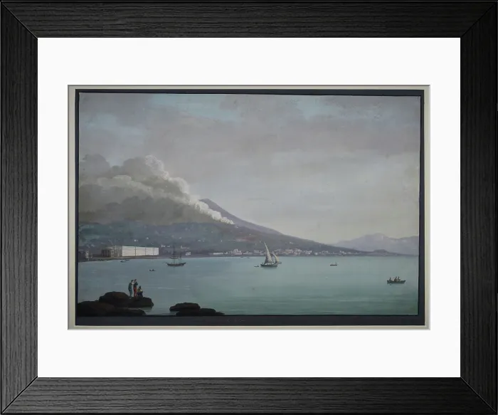 Framed Print : Eruption of Vesuvius, 1811 (day) Framed Print : Eruption of Vesuvius, 1811 (day)