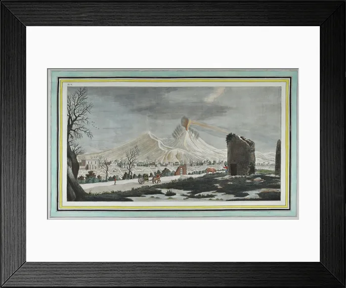 Framed Print : Eruption of lava from the crater of Mount Vesuvius Framed Print : Eruption of lava from the crater of Mount Vesuvius