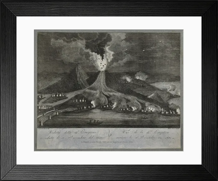 Framed Print : View of the 13th eruption of Mount Vesuvius Framed Print : View of the 13th eruption of Mount Vesuvius