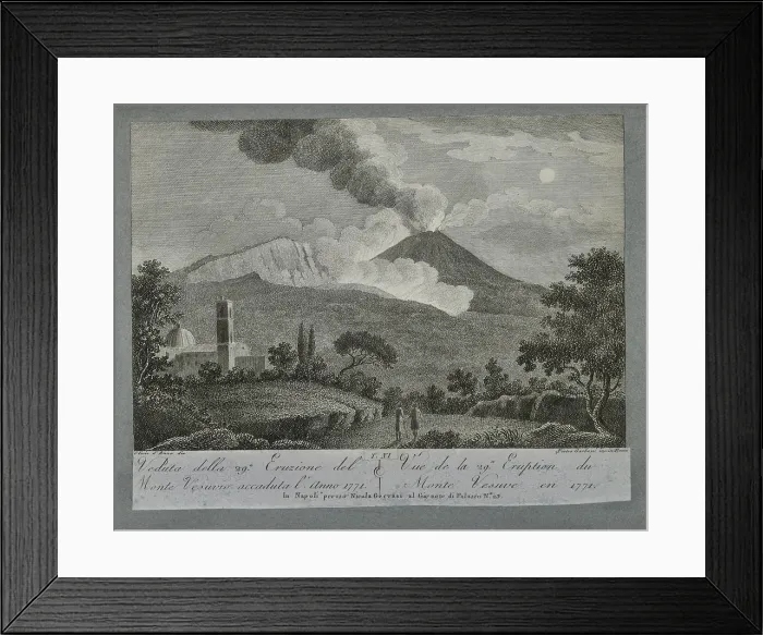 Framed Print : View of the 29th eruption of Mount Vesuvius, 1771 Framed Print : View of the 29th eruption of Mount Vesuvius, 1771