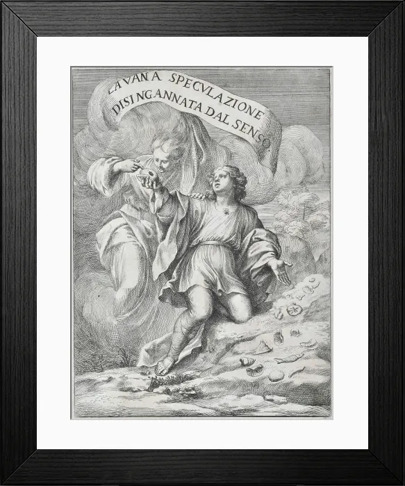 Framed Print : La vana speculazione disingannata dal senso Framed Print : La vana speculazione disingannata dal senso