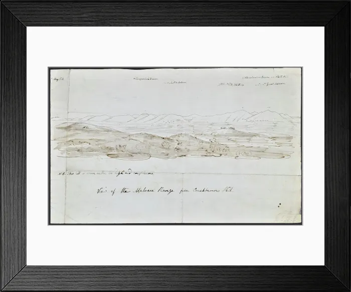 Framed Print : Malvern Range from Crookbarrow Hill Framed Print : Malvern Range from Crookbarrow Hill
