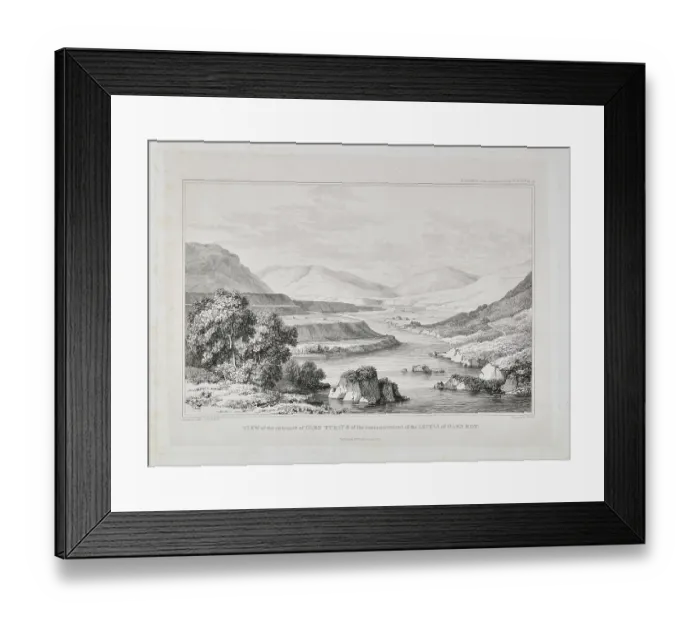 Framed Print : View of the entrance of Glen Turit Framed Print : View of the entrance of Glen Turit