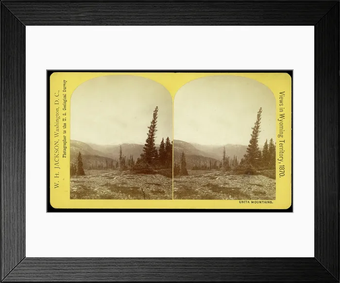 Framed Print : Views in Wyoming Territory, Unita Mountains, 1870 Framed Print : Views in Wyoming Territory, Unita Mountains, 1870