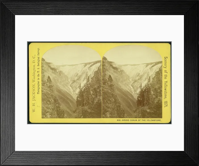 Framed Print : Scenery of Yellowstone, 1871 Framed Print : Scenery of Yellowstone, 1871