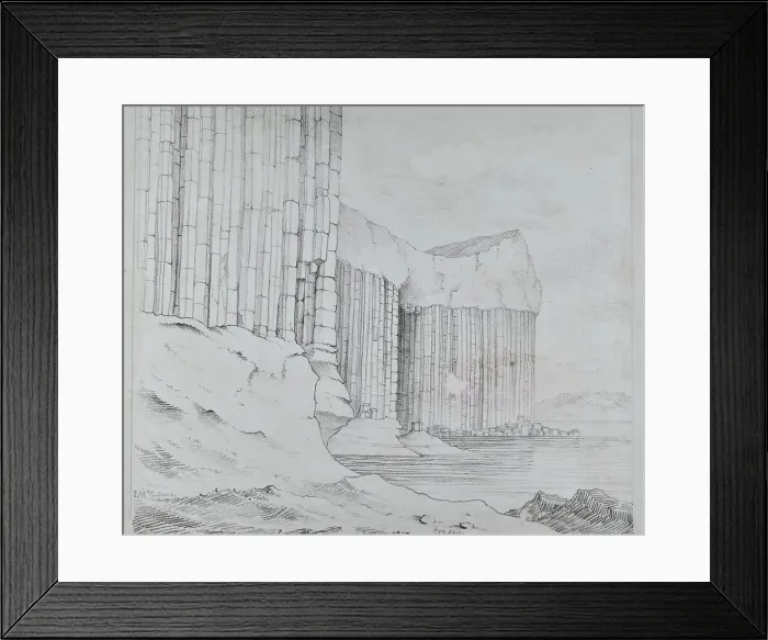 Framed Print : Staffa, showing Fingal's Cave Framed Print : Staffa, showing Fingal's Cave