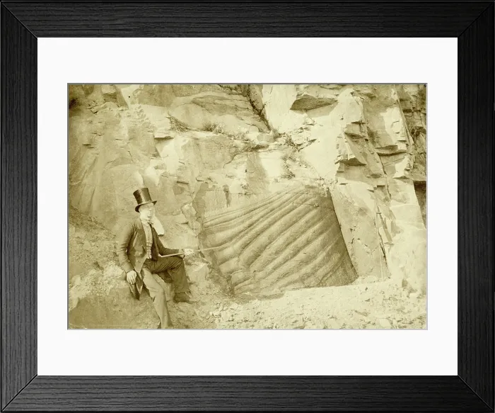 Framed Print : Peculiar appearance of a rock surface Framed Print : Peculiar appearance of a rock surface