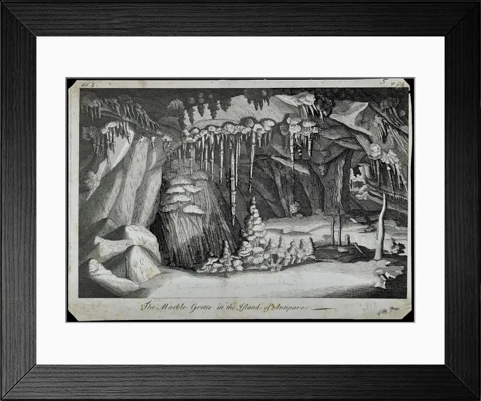 Framed Print : Marble Grotto in the Island of Antiparos Framed Print : Marble Grotto in the Island of Antiparos